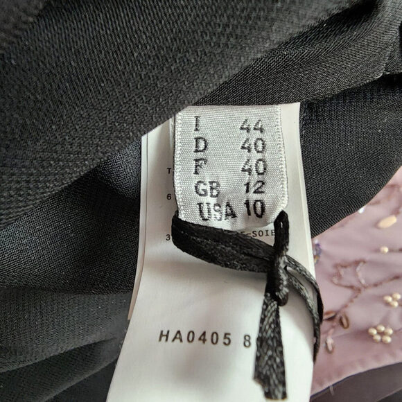 Moschino Black Cotton Animal Print Dress Size 10 - Picture 13 of 15